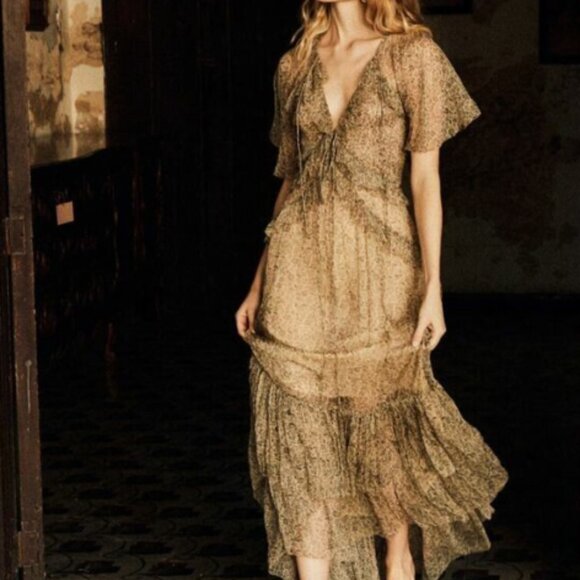 DOEN Antoinette Dress in Chamomile Garden Bloom (size M) - Picture 2 of 7